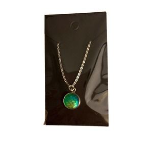 Mermaid Scales Blue Green Necklace